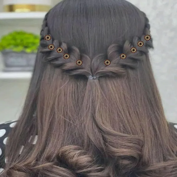 Maroon_Bridal_Hair_Bun_Pin_Accessories/Fancy_Golden_Juda_Pins_With_Rhinestone_For_Women_And_Girls_-_Set_Of_16_Pcs