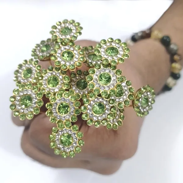 Green_And_Clear_Bridal_Hair_Bun_Pin_Accessories/Fancy_Golden_Juda_Pins_With_Rhinestone_For_Women_And_Girls_-_Set_Of_16_Pcs