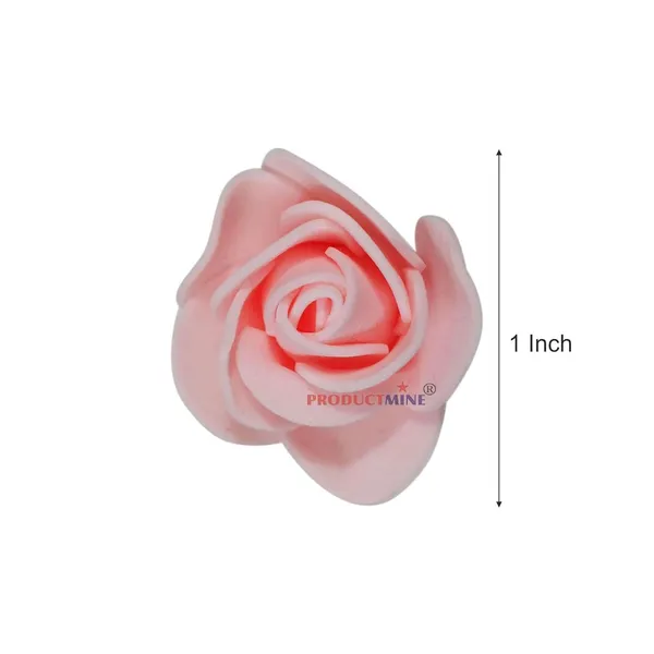 Peach_Bridal_Hair_Bun_Pin_Accessories/Fancy_Golden_Juda_Pins_With_Artificial_Rose_For_Women_And_Girls_-_Set_Of_10_Pcs