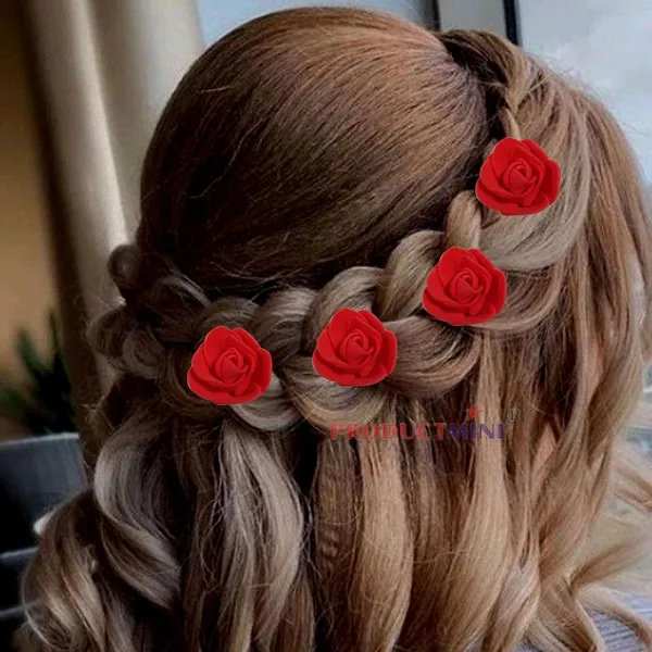 Red_Bridal_Hair_Bun_Pin_Accessories/Fancy_Golden_Juda_Pins_With_Artificial_For_Women_And_Girls_-_Set_Of_10_Pcs