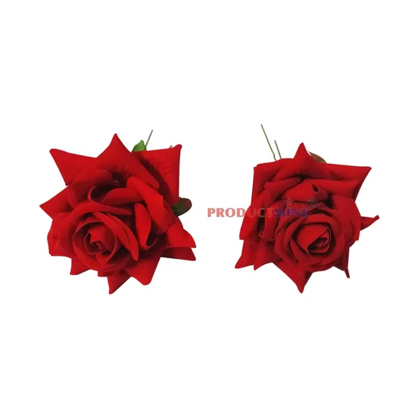 Red_Bridal_Hair_Pin_Bun_Pin_Accessories/Fancy_Golden_Juda_Pins_With_Artificial_Big_Size_6_Cm_Red_Rose_Hair_Pin_For_Women_And_Girls_Hair__-_Set_Of_2_Pcs