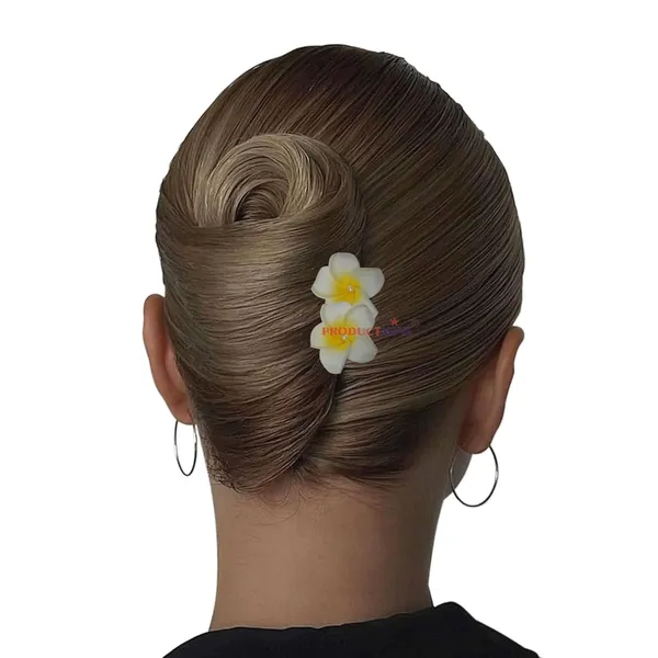 Off_White_Bridal_Hair_Pin_Bun_Pin_Accessories/Fancy_Golden_Juda_Pins_With_Hawaii_Artificial_Champa_Foam_Flower_For_Women_And_Girls_Hair__-_Set_Of_6_Pcs