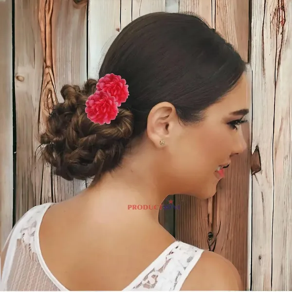 Red_Bridal_Bun_Pin_Accessories/Fancy_Golden_Juda_Pins_With_Artificial_Aboli_Color_Flowers_Hair_Pin_For_Women_And_Girls_Hair__-_Set_Of_6_Pcs