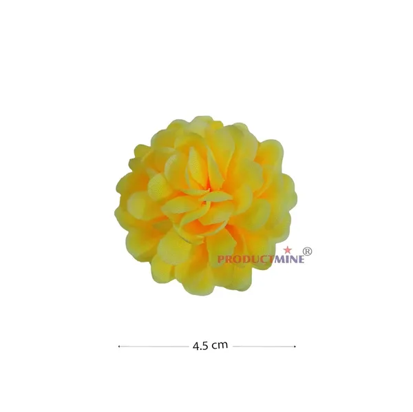 Neon_Yellow_Bridal_Hair_Pin_Bun_Golden_Juda_Pins_With_Artificial_Big_4.5_Cm_Neon_Flowers_Hair_Pin_For_Women_And_Girls_Hair__-_Set_Of_4_Pcs
