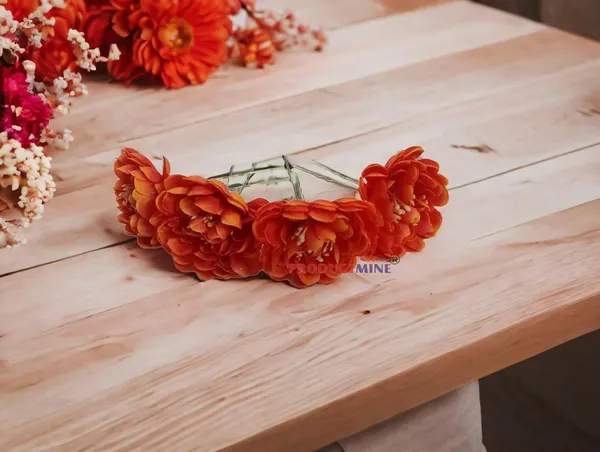 Dark_Orange_Bridal_Hair_Pin_Bun_Pin_Golden_Juda_Pins_With_Artificial_Big_4.5_Cm_Flowers_Hair_Pin_For_Women_And_Girls_Hair__-_Set_Of_4_Pcs