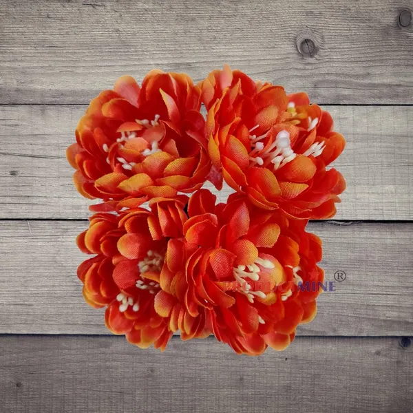 Dark_Orange_Bridal_Hair_Pin_Bun_Pin_Golden_Juda_Pins_With_Artificial_Big_4.5_Cm_Flowers_Hair_Pin_For_Women_And_Girls_Hair__-_Set_Of_4_Pcs