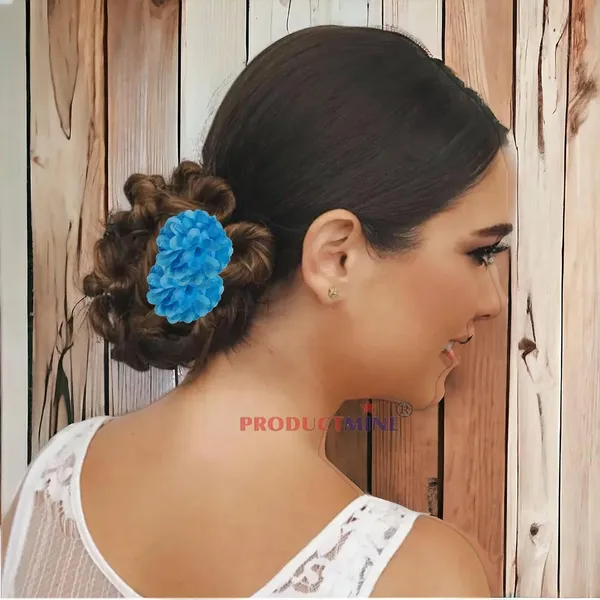 Sky_Blue_Bridal_Bun_Pin_Fancy_Golden_Juda_Pins_With_Artificial_Big_4.5_Cm_Sky_Blue_Color_Flowers_Hair_Pin_For_Women_And_Girls_Hair__-_Set_Of_4_Pcs