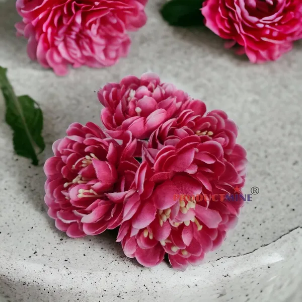 Magenta_Pink_Bridal_Bun_Pin_Golden_Juda_Pins_With_Artificial_Big_5_Cm_Magenta_Flowers_Hair_Pin_For_Women_And_Girls_Hair__-_Set_Of_4_Pcs