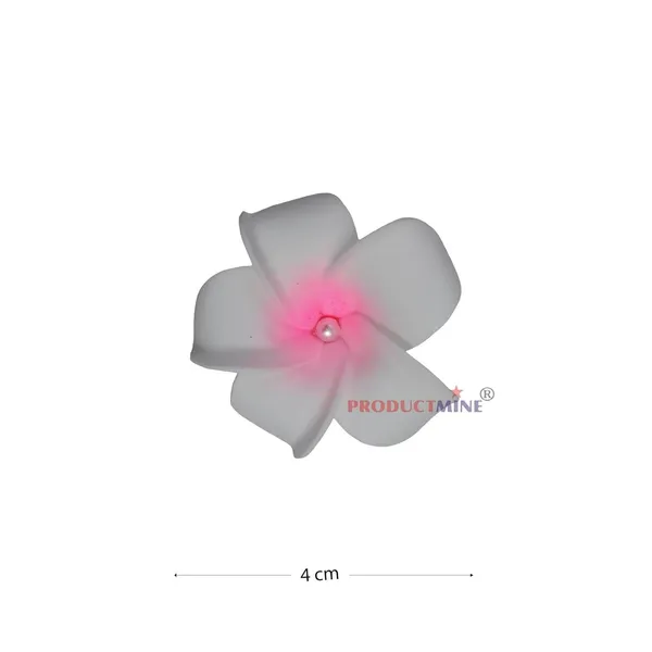 Pink_Bridal_Hair_Pin_Accessories/Fancy_Golden_Juda_Pins_With_Hawaii_Artificial_Champa_Foam_Flower_Hair_Pin_For_Women_And_Girls_Hair__-_Set_Of_6_Pcs