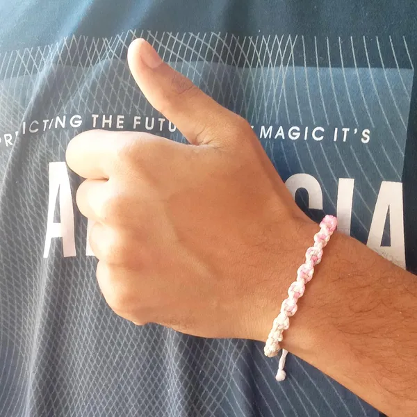 Pink_&_Grey_Handmade_Adjustable_Bracelet_Friendship_Band_For_Men_And_Women_Skin_Friendly