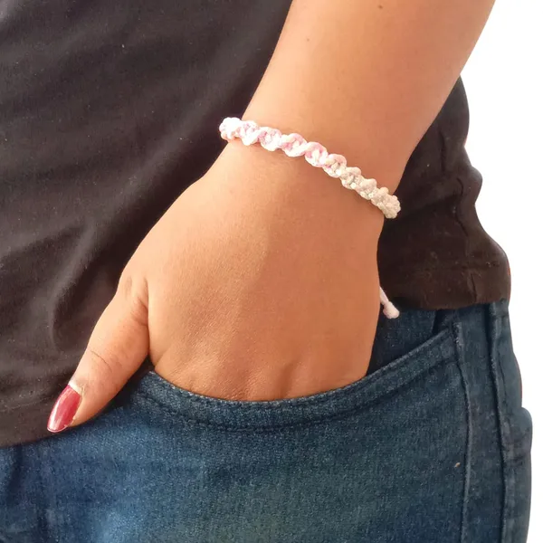 Pink_&_Grey_Handmade_Adjustable_Bracelet_Friendship_Band_For_Men_And_Women_Skin_Friendly