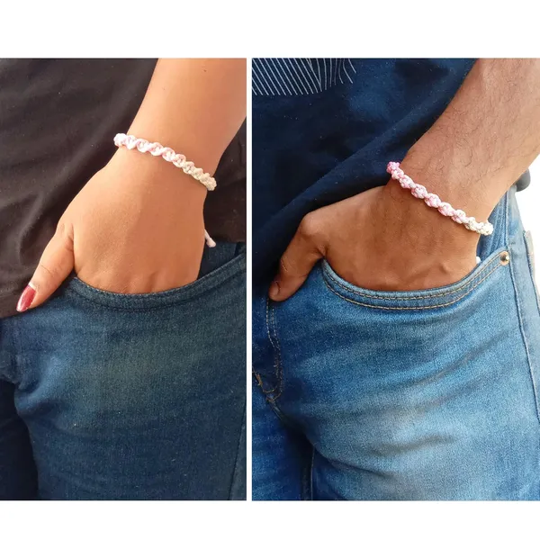 Pink_&_Grey_Handmade_Adjustable_Bracelet_Friendship_Band_For_Men_And_Women_Skin_Friendly