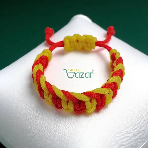 RED__AND_YELLOW_COLOUR_HANDMADE__BRACELET_ADJUSTABLE_WRISTBAND_BRACELET_FRIENDSHIP_BAND_FOR_WOMEN_AND_MEN_SKIN_FRIENDLY