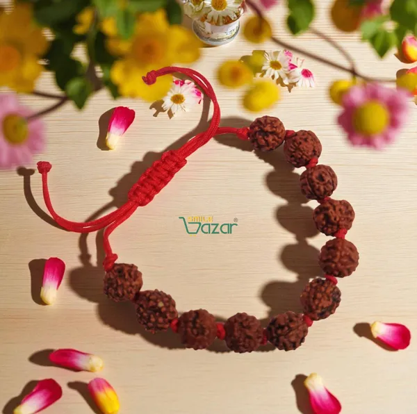 RUDRAKSHA_HANDMADE__BRACELET_ADJUSTABLE_WRISTBAND_BRACELET_FRIENDSHIP_BAND_FOR_WOMEN_AND_MEN_