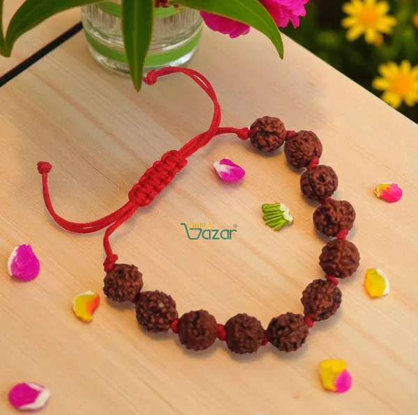 RUDRAKSHA_HANDMADE__BRACELET_ADJUSTABLE_WRISTBAND_BRACELET_FRIENDSHIP_BAND_FOR_WOMEN_AND_MEN_