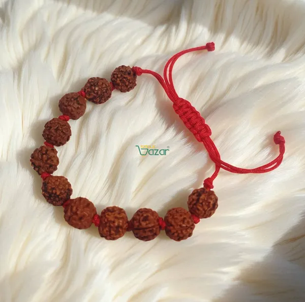 RUDRAKSHA_HANDMADE__BRACELET_ADJUSTABLE_WRISTBAND_BRACELET_FRIENDSHIP_BAND_FOR_WOMEN_AND_MEN_