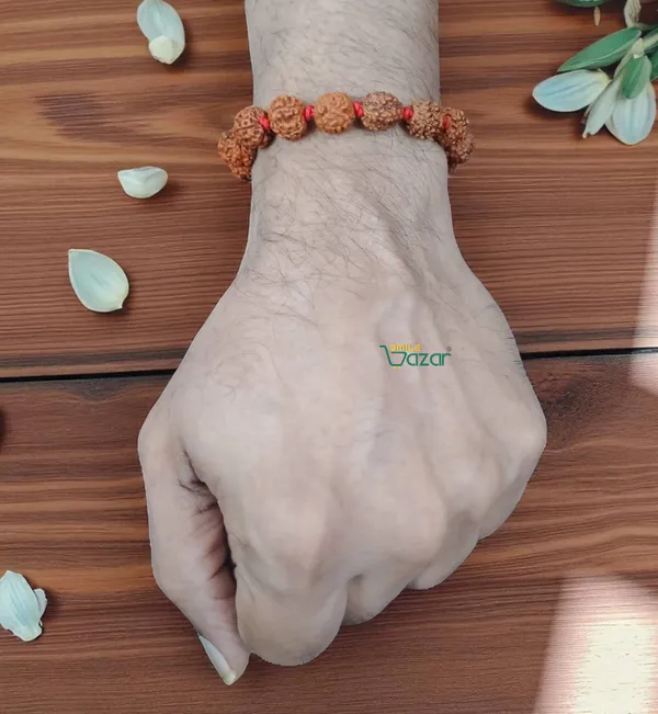 RUDRAKSHA_HANDMADE__BRACELET_ADJUSTABLE_WRISTBAND_BRACELET_FRIENDSHIP_BAND_FOR_WOMEN_AND_MEN_