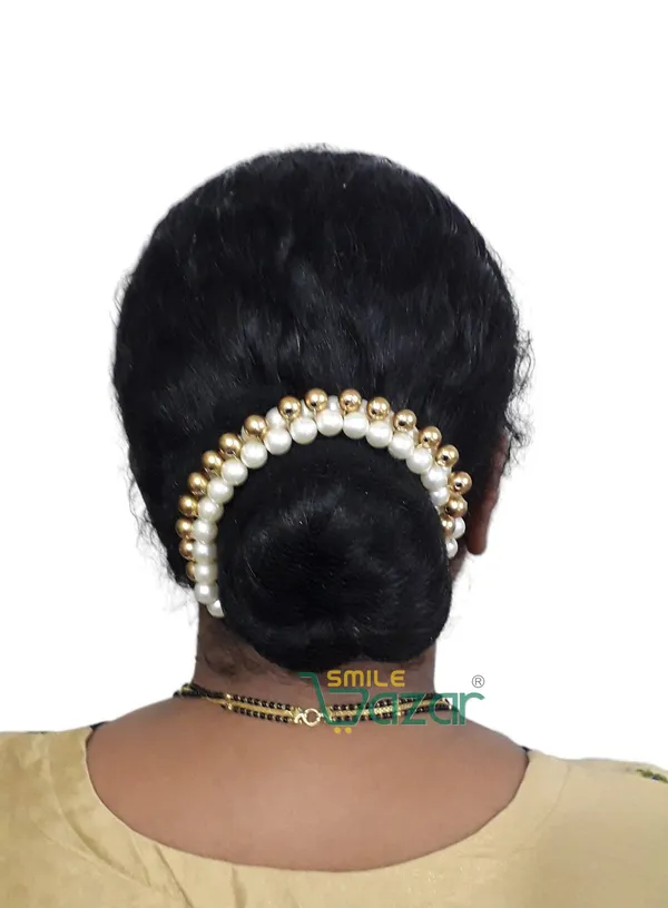 Set_Of_2_Pcs_-_Artificial_Pearl_Beaded_Gajra_Garland_Veni_For_Festival_Wedding_Bun_Juda_Accessories_Ethnic_Look_Hair_Veni_Hair_Accessory_For_Women_And_Girls