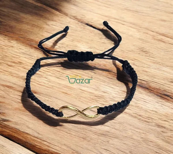 Set_Of_2_Pcs_-_Infinity_Charm_Thread_Bracelet__Adjustable_Wristband_Bracelet_For_Girls,_Men,_Boys_And_Women