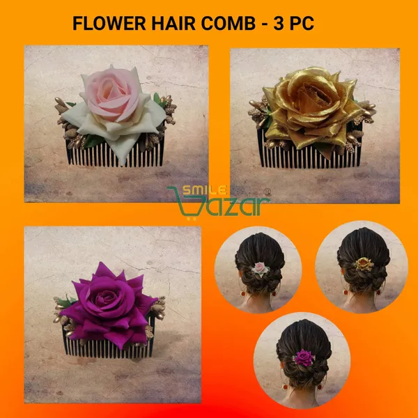 Set_Of_3_Pcs_-_Floral_Hair_Comb_Flower_Hair_Comb_Flower_Hair_Accessories_Hair_Comb_Pin_Floral_For_Women_And_Girls__Hair_Pins_For_Women_Wedding-_Golden_,_Purple_And__Baby_Pink_Shaded