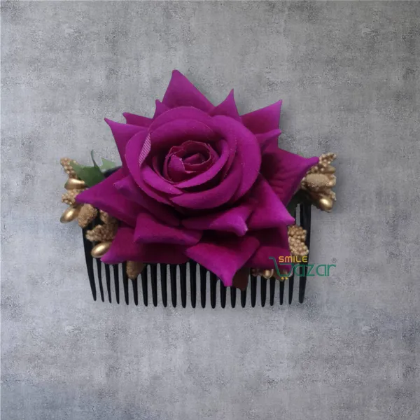 Set_Of_3_Pcs_-_Floral_Hair_Comb_Flower_Hair_Comb_Flower_Hair_Accessories_Hair_Comb_Pin_Floral_For_Women_And_Girls__Hair_Pins_For_Women_Wedding-_Golden_,_Purple_And__Baby_Pink_Shaded