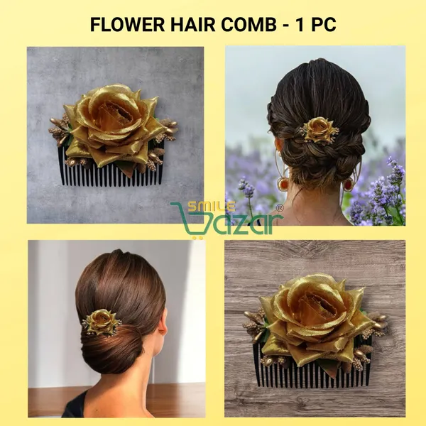 Set_Of_3_Pcs_-_Floral_Hair_Comb_Flower_Hair_Comb_Flower_Hair_Accessories_Hair_Comb_Pin_Floral_For_Women_And_Girls__Hair_Pins_For_Women_Wedding-_Golden_,_Purple_And__Baby_Pink_Shaded