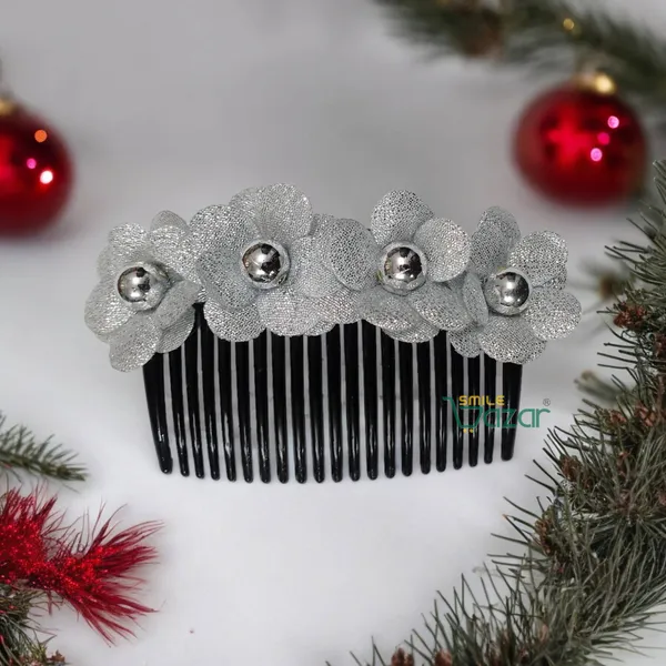 Set_Of_4_Pcs_-_Floral_Hair_Comb_Flower_Hair_Comb�Flower_Hair_Accessories_Hair_Comb_Pin_Floral_For_Women_And_Girls�Hair_Pins_For_Women_Wedding
