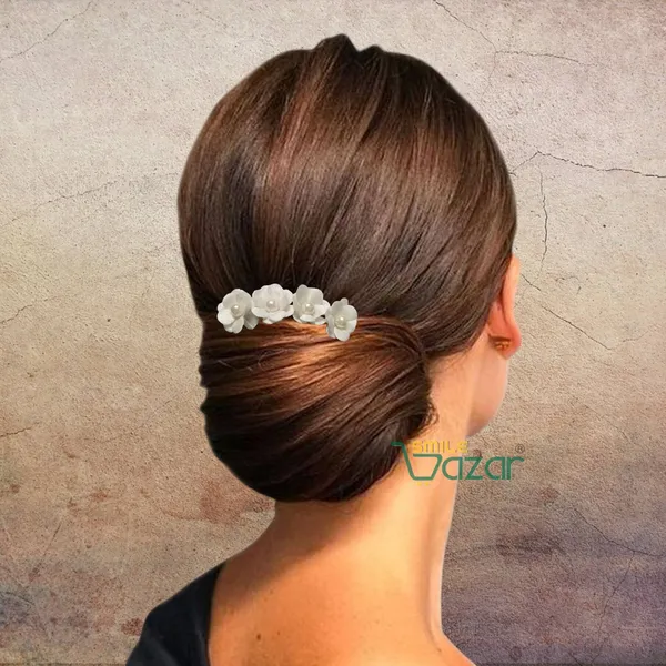 White_Satin_Floral_Hair_Comb_Flower_Hair_Comboflower_Hair_Accessories_For_Women_And_Girls_1_Pc