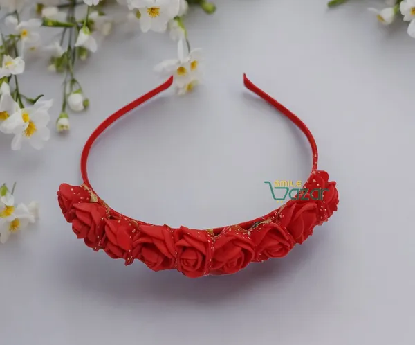 Set_Of_2_Pcs_-_Ͽ�Floral_Hairband_Flower_Hair_Band�Flower_Hair_Accessories_Head_Band_Floral_For_Women_And_Girls_Tiara_For_Women_Wedding