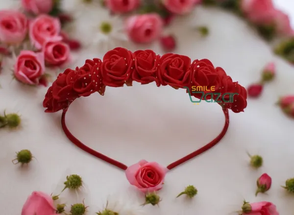 Set_Of_2_Pcs_-_Ͽ�Floral_Hairband_Flower_Hair_Band�Flower_Hair_Accessories_Head_Band_Floral_For_Women_And_Girls_Tiara_For_Women_Wedding
