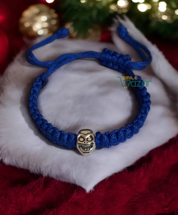 Blue_Handmade_Adjustable_Bracelet_With_Skull_Charm_Wristband_Bracelet_Friendship_Band_For_Men,Girls,_Boys_And_Women