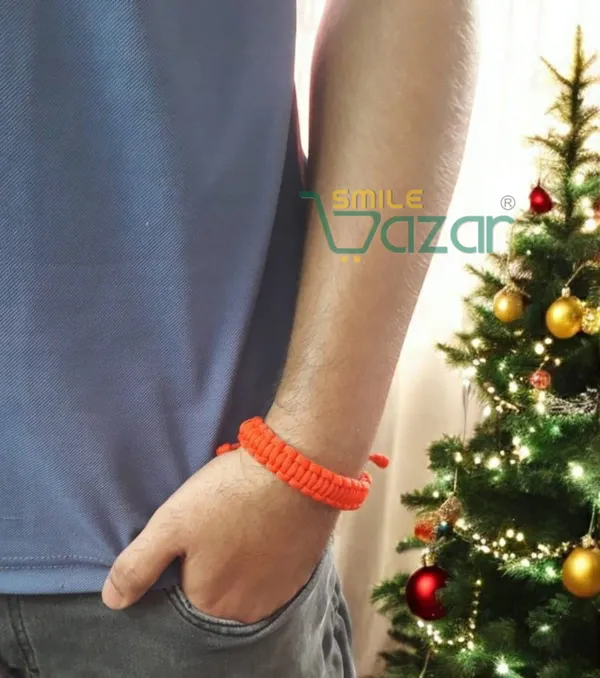 Red_Handmade_Adjustable_Wristband_Bracelet_Friendship_Band_For_Women_And_Men