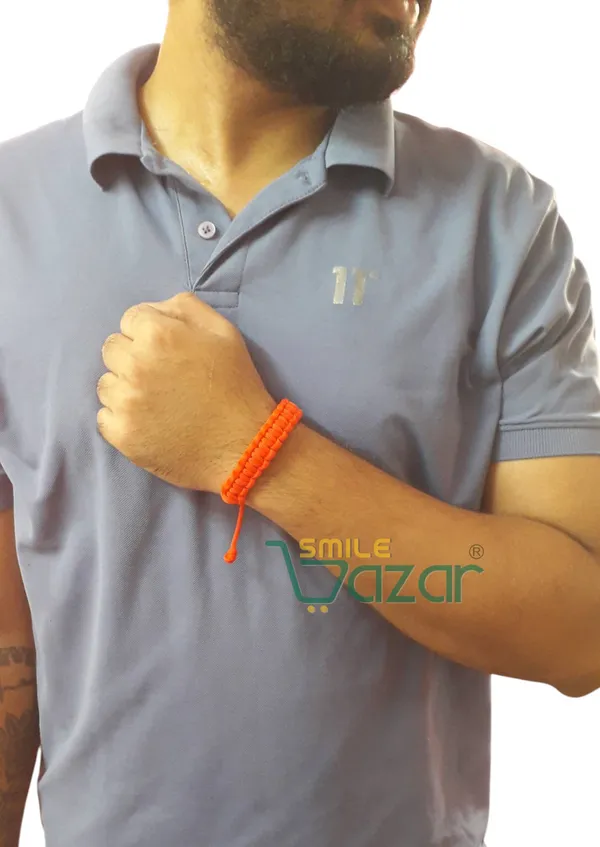 Red_Handmade_Adjustable_Wristband_Bracelet_Friendship_Band_For_Women_And_Men