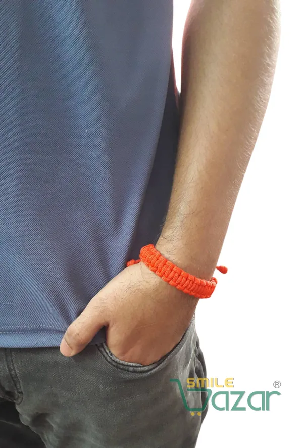 Red_Handmade_Adjustable_Wristband_Bracelet_Friendship_Band_For_Women_And_Men