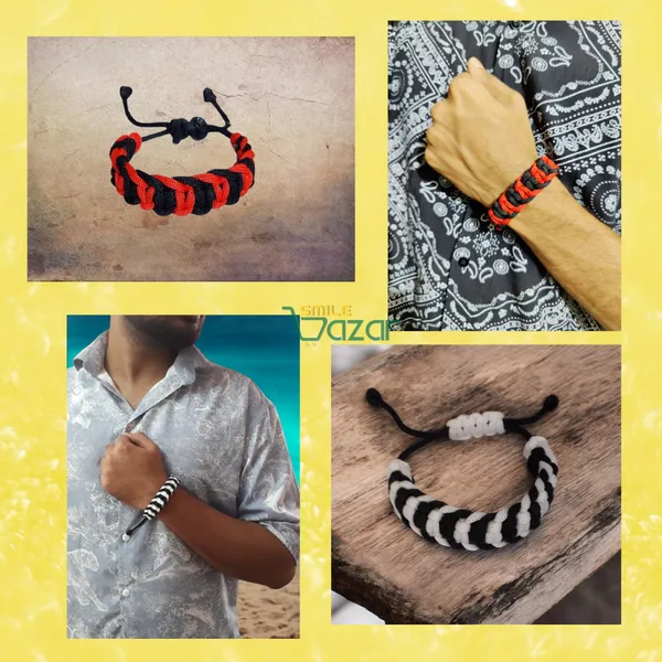 Set_Of_2_Pcs_-_Handmade__Bracelet_Adjustable_Wristband_Bracelet_Friendship_Band_For_Women_And_Men_Skin_Friendly