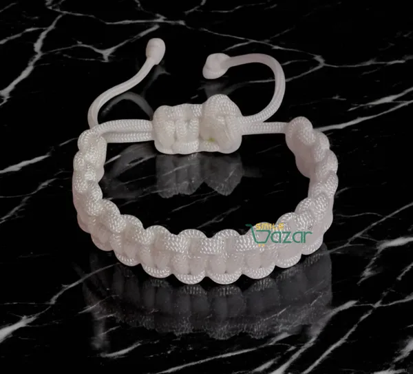 White_Handmade__Bracelet_Adjustable_Wristband_Bracelet_Friendship_Band_For_Women_And_Men