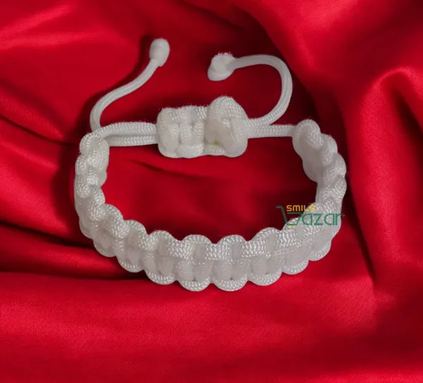 White_Handmade__Bracelet_Adjustable_Wristband_Bracelet_Friendship_Band_For_Women_And_Men