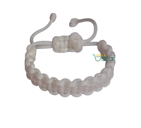 White_Handmade__Bracelet_Adjustable_Wristband_Bracelet_Friendship_Band_For_Women_And_Men