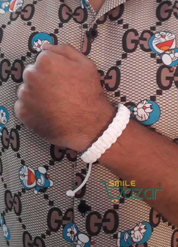 White_Handmade__Bracelet_Adjustable_Wristband_Bracelet_Friendship_Band_For_Women_And_Men