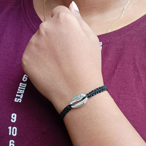 Set_Of_2__Infinity_Charm_&_Cowrie_Charm_Thread_Bracelet__Adjustable_Wristband_Bracelet_For_Girls,_Men,_Boys_And_Women