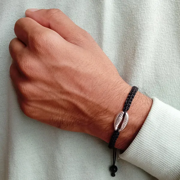 Set_Of_2__Infinity_Charm_&_Cowrie_Charm_Thread_Bracelet__Adjustable_Wristband_Bracelet_For_Girls,_Men,_Boys_And_Women