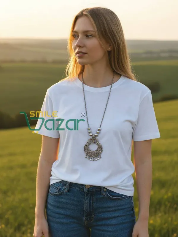 SMILEBAZAR®__Artificial_Traditional_Oxidised_Peacock_Big_Pendant_Necklace_Chain_Stylish_Jewellery_–_Antique_Statement_Jewellery_for_Girls_&_Women_-_1_PC