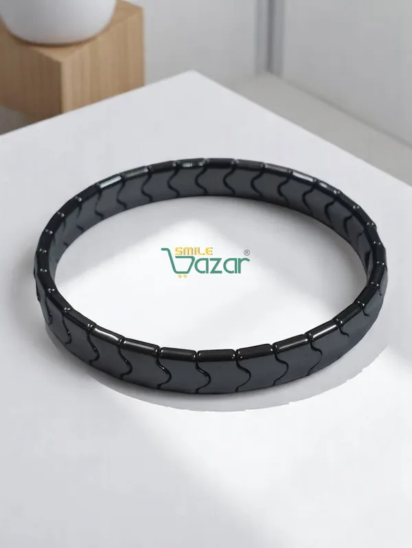STYLISH_GUN_METAL_BRACELET_FASHION_WRISTBAND_BRACELET_FRIENDSHIP_BAND_FOR_MEN_AND_WOMEN_SKIN_FRIENDLY_-_CHARCOAL GREY