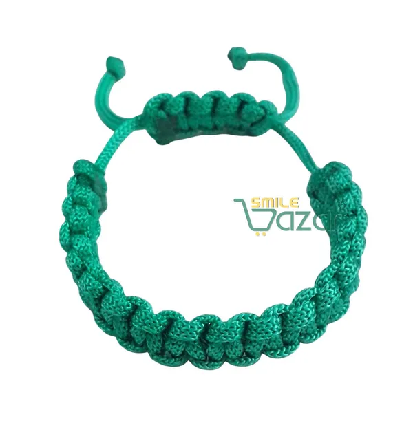 TEAL_COLOUR_HANDMADE__BRACELET_ADJUSTABLE_WRISTBAND_BRACELET_FRIENDSHIP_BAND_FOR_WOMEN_AND_MEN_SKIN_FRIENDLY_