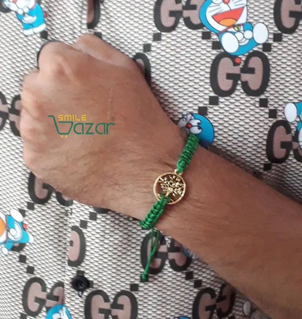 Tree_Of_Life_Charm_Macrame_Bracelet_Adjustable_Wristband_Bracelet_Friendship_Band_For_All_Skin_Friendly_-_Green