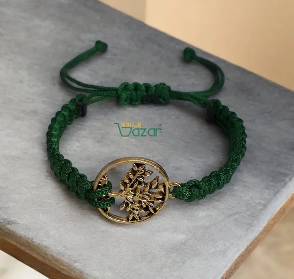 Tree_Of_Life_Charm_Macrame_Bracelet_Adjustable_Wristband_Bracelet_Friendship_Band_For_All_Skin_Friendly_-_Green