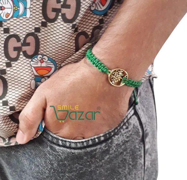 Tree_Of_Life_Charm_Macrame_Bracelet_Adjustable_Wristband_Bracelet_Friendship_Band_For_All_Skin_Friendly_-_Green