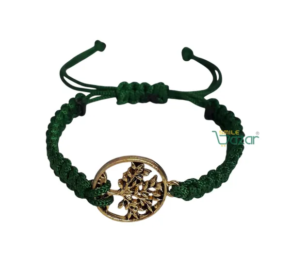 Tree_Of_Life_Charm_Macrame_Bracelet_Adjustable_Wristband_Bracelet_Friendship_Band_For_All_Skin_Friendly_-_Green