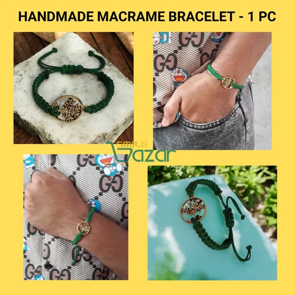 Tree_Of_Life_Charm_Macrame_Bracelet_Adjustable_Wristband_Bracelet_Friendship_Band_For_All_Skin_Friendly_-_Green