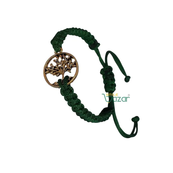 Tree_Of_Life_Charm_Macrame_Bracelet_Adjustable_Wristband_Bracelet_Friendship_Band_For_All_Skin_Friendly_-_Green